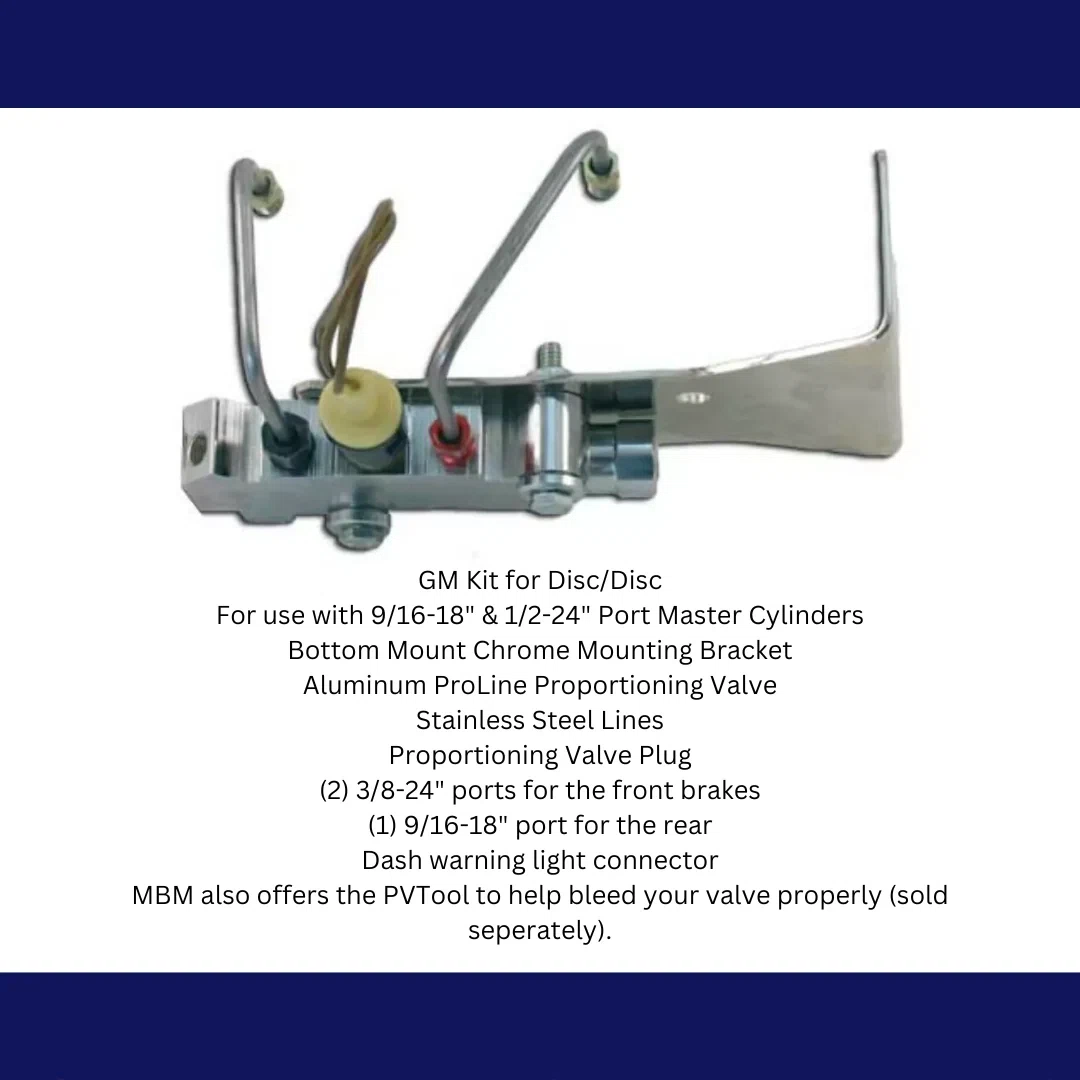 GM Bottom Mount Prop Valve Kit. Disc_Disc - Aluminum PV4AK-2BM